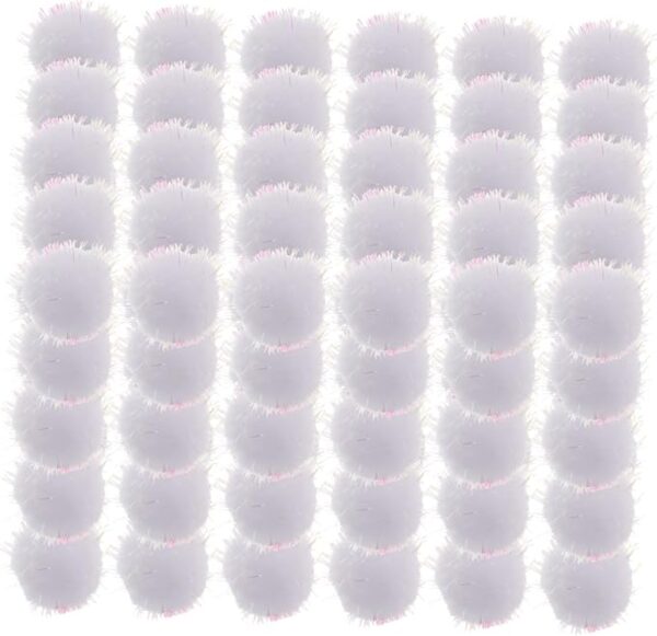 Beyaz Ponpon 1,8cm Elyaf 2000 adet