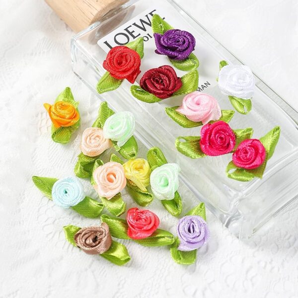 Yapraklı Mini Saten Gül 500'lü Paket